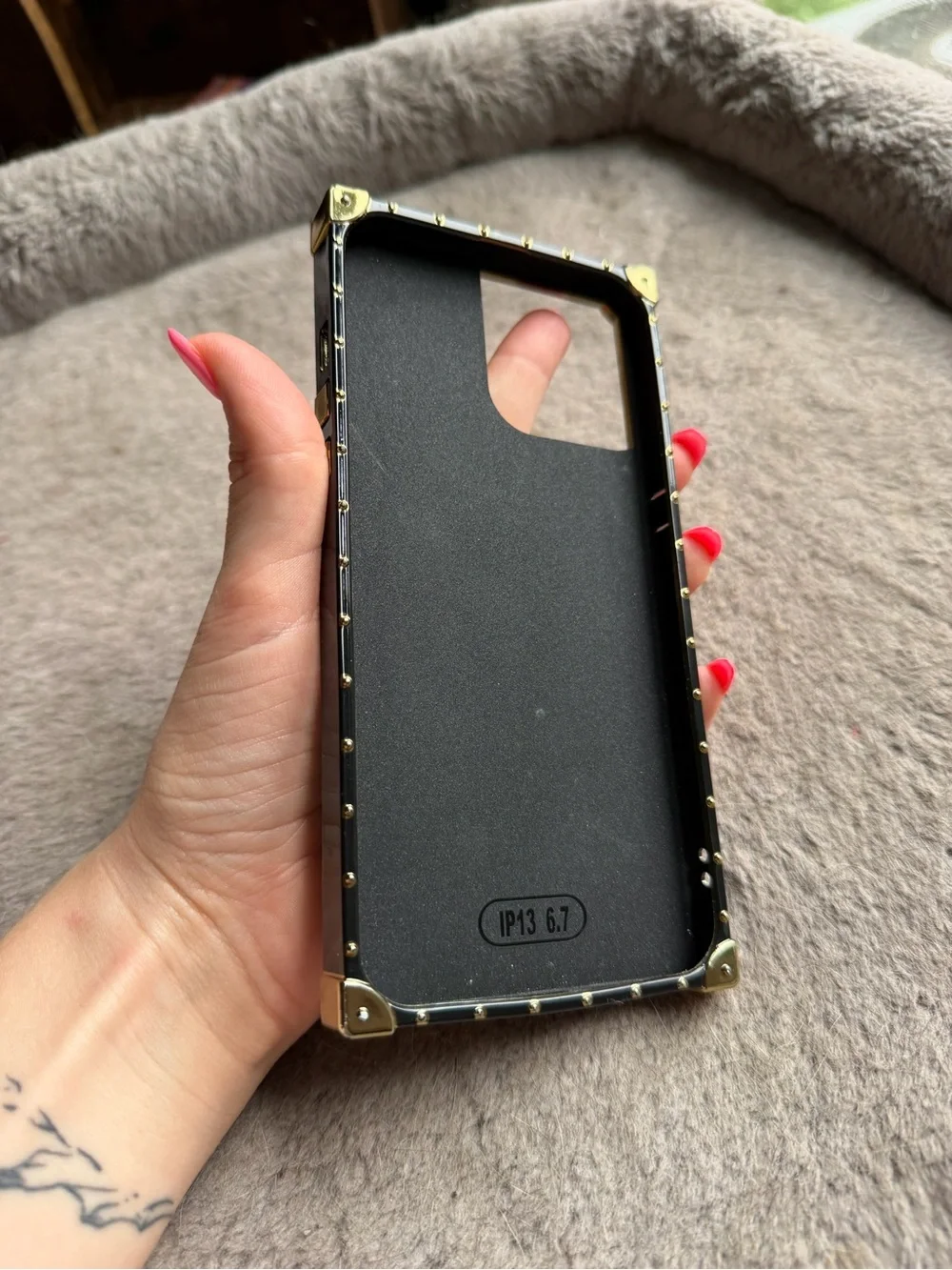 iPhone 13 Pro Max Sunflower Sunset Phone Case with Brass Accents